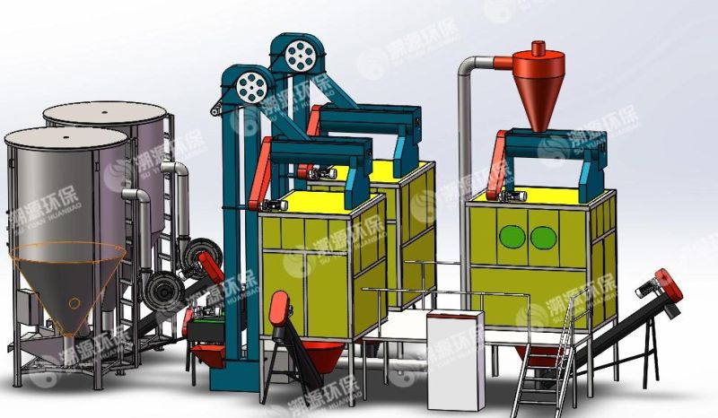 New Design Pet and PVC Sorting Waste Plastic Recycling Machine