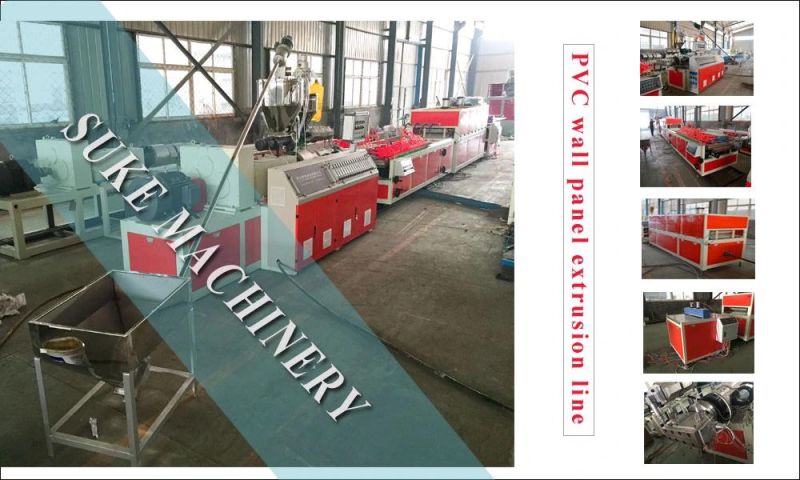 PE PVC Wood Plastic WPC Decking Board Slatwall Panel Extrusion Machine