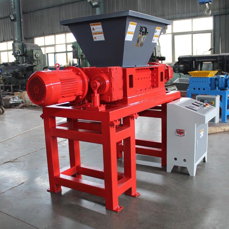 Double Shaft Mini Shredder for Metal Plastic Leather and Hard Waste Paper