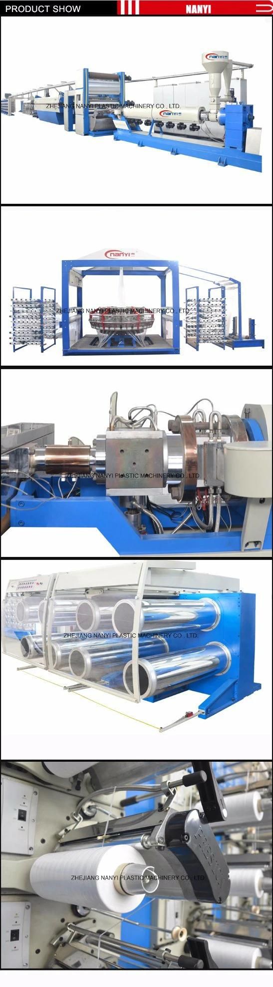 High Speed Computerized Plastic PE, Pet, PP Tape Flat Yarn Extrusion Drawing Line for PE, Pet, PP Woven Bag&Leno Mesh Bag&Jumbo Bag&Sunshade Net