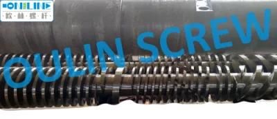 92/188 Twin Conical Screw and Barrel for WPC Spc PVC Extrusion