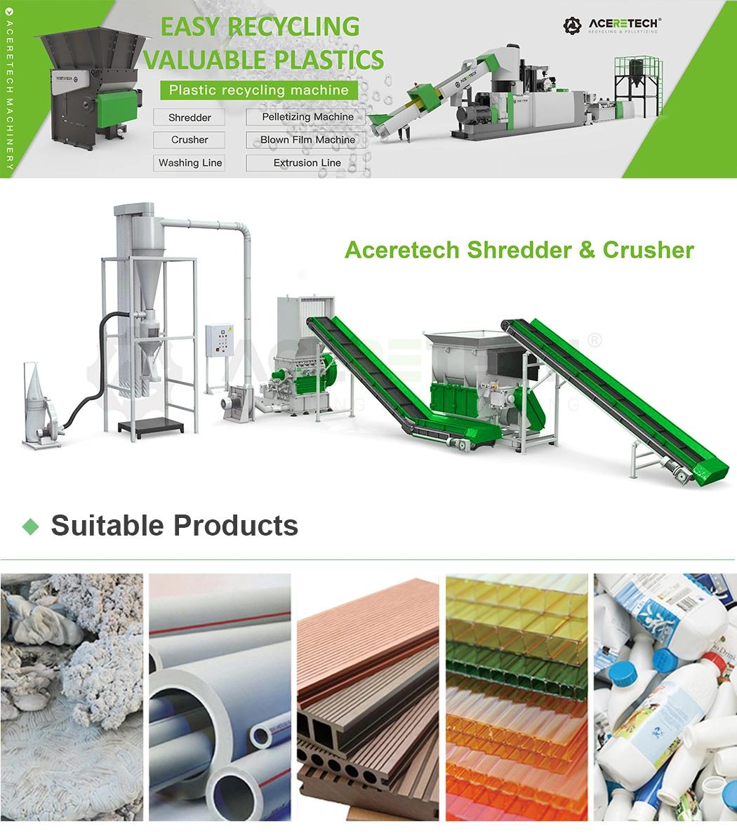 Els Industrial Single Shaft Mini Waste Plastic Metal Wood Shredder Machine for Lumps Bottles Pipes Recycling