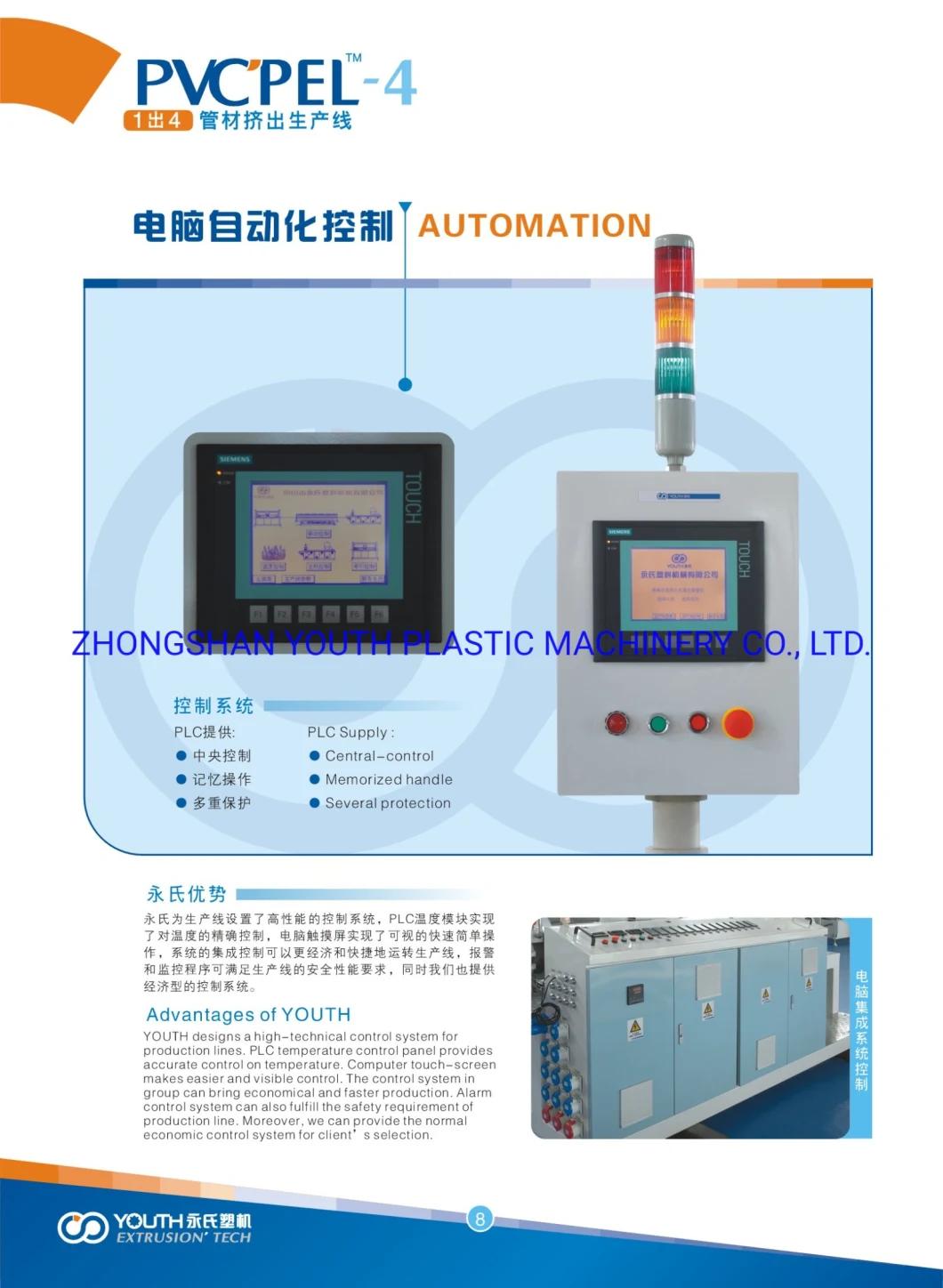 Highe Speed High Capacity 4 Cavities 16-32mm PVC Pipe Machine with Price