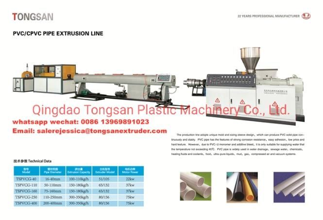 16 20 25 32 40 50 63 CPVC UPVC PVC Pipe Making Machine Price