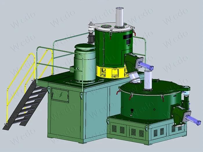 Hot and Cold Plastic Mixer Machine
