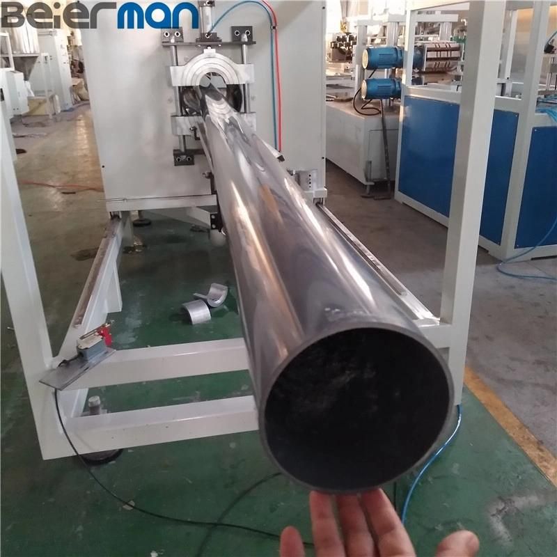 High Cost-Effective 125mm-350mm PVC Plastic Water Supply Pipe Twin Screw Extrusion Production Line 300-400kg Output with Laser Printer