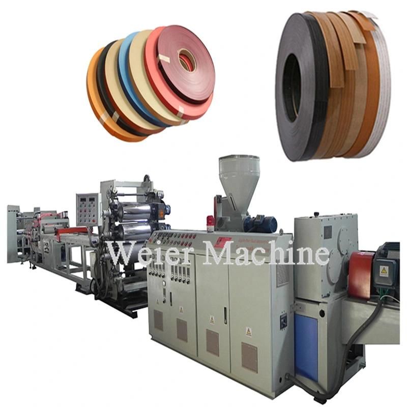 China PVC Furniture Edge Banding Tape Extrusion Production Line Cabinet Edge Band Machine for India Market