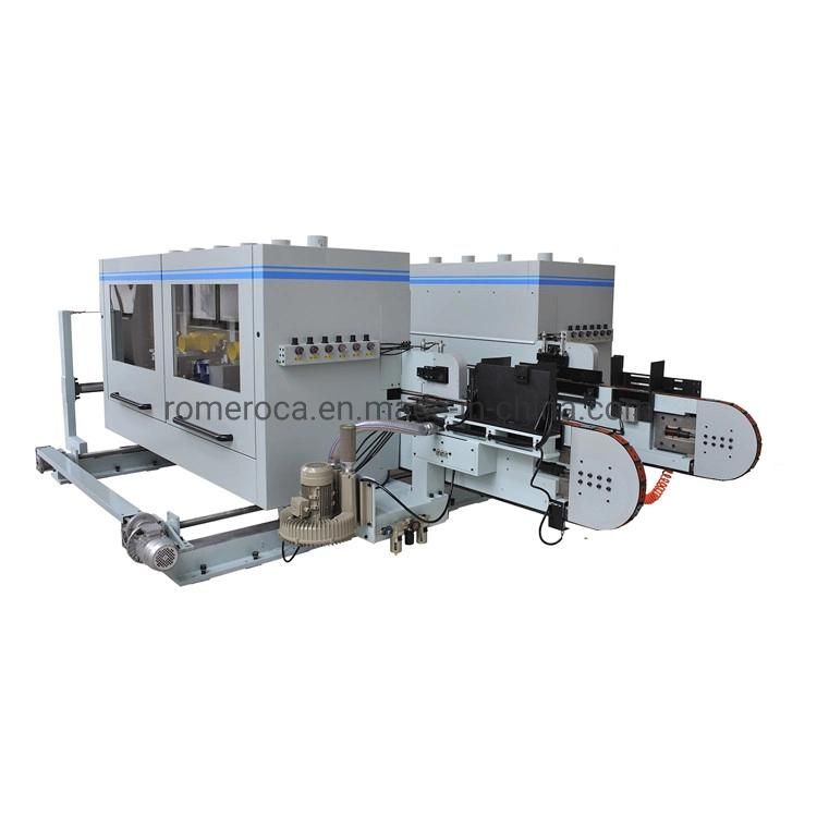 Woodworking Machine Automatic Double End Tenoner Click Making Machine Flooring Production Line