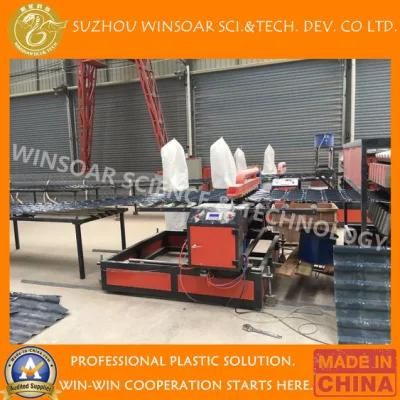 Plastic Composite Glazed Roof Tile Processing Line/PVC Glazed Roof Plate Processing Line/ ...