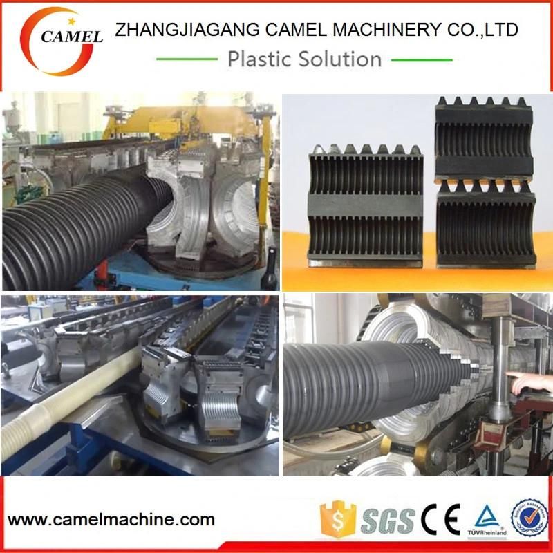 Plastic Extruder Machine PE/PVC/PP Single Wall Corrugated Pipe Production Line