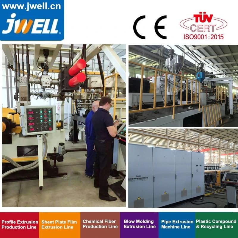 Jwell Pet Plastic Multi- Layers Sheet Recycling Agricultural Making Co-Extrusion Machine for Packing Decoration and Construction