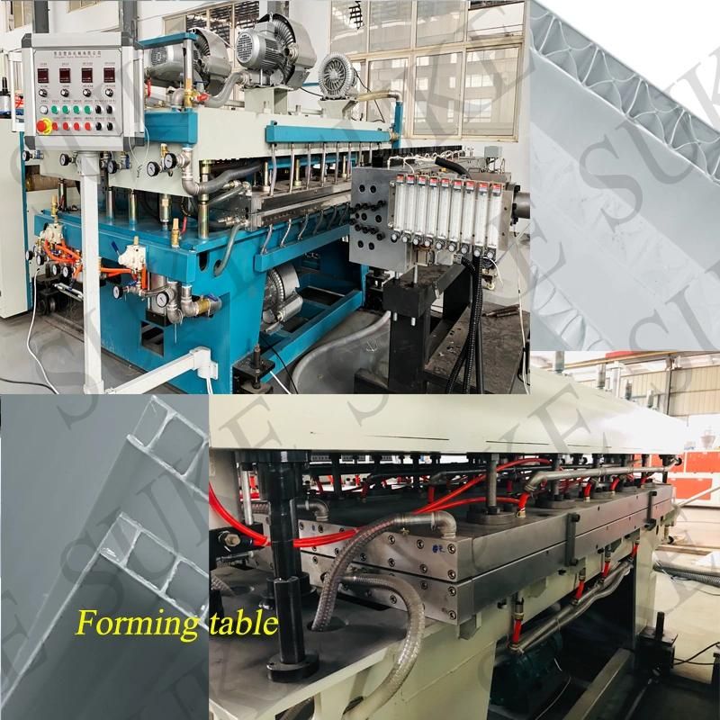 PP Corrugated Hollow Sheet Extrusion Production Line Plastic Sheet Making Machine