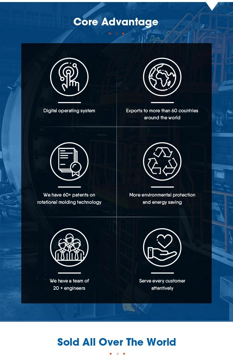 Plastic Product Making Efficient Multi-Arms Shuttle Rotomoulding Machine