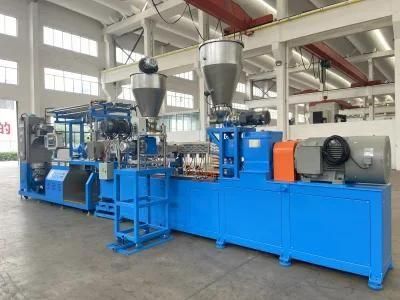 Plastic Granulator Machine Recycling Pelletizing Clam Shell Barrel Co-Rotating Twin Screw ...