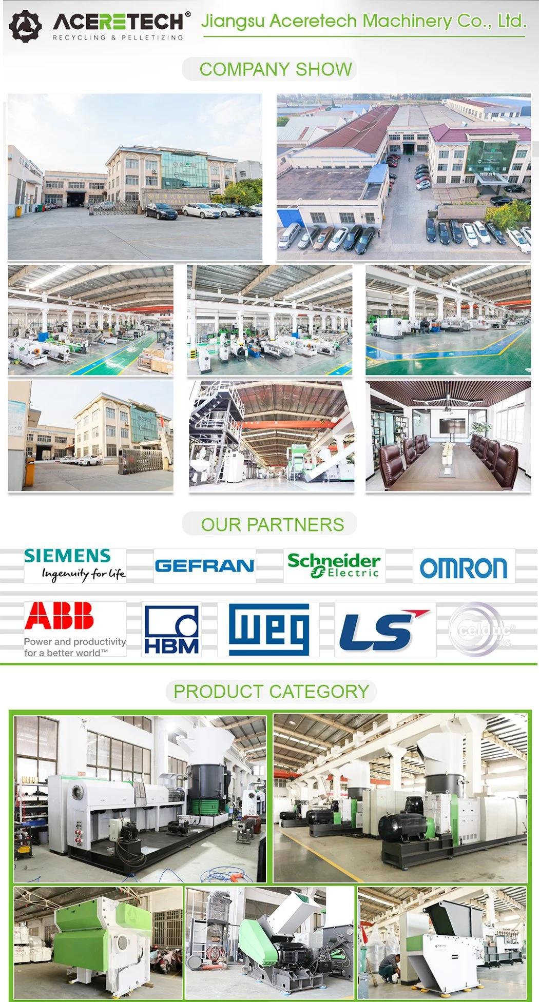 Production Equipment PP PE LDPE Plastic Granules Extrusion Regranulating Line