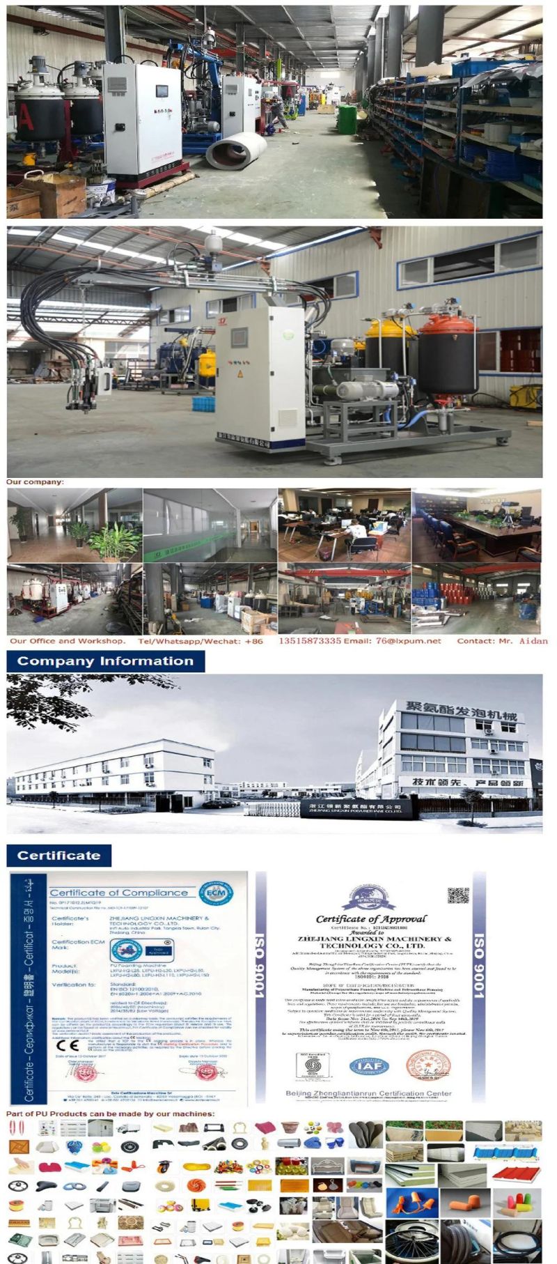 Polyurethane Machine/Polyurethane Sponge Foam Making Machine/PU Foam Making Machine