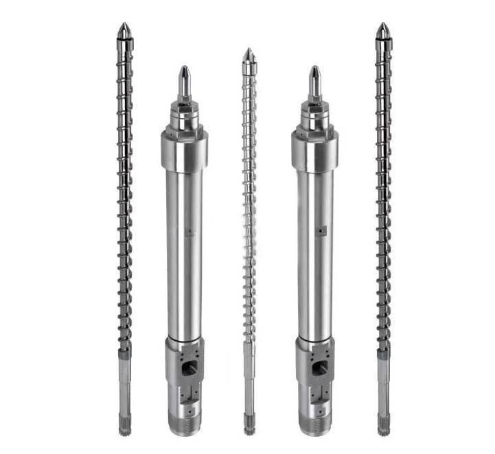 Double Mini Screw and Barrel Cylinder 50mm Twin Auger for Plastic PVC Extruder