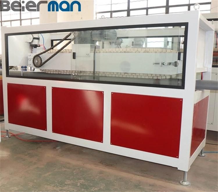 Africa Market Popular Design PVC Half-Round Rain Gutter Profile Sjsz65 Twin Screw Extruder Production Line with Powder Mixing Unit