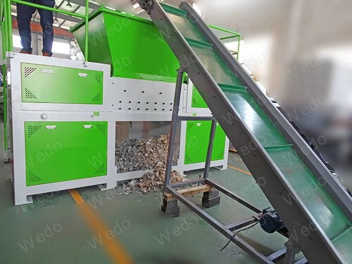 Double Shaft Pet Bottle and Cardboard Recycling Shredder Grinder