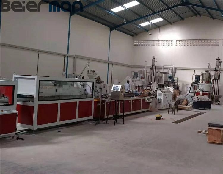 Hot Sale in Africa PVC Rain Water Gutter Profile Extrusion Line with Conical Twin Screw Extruder