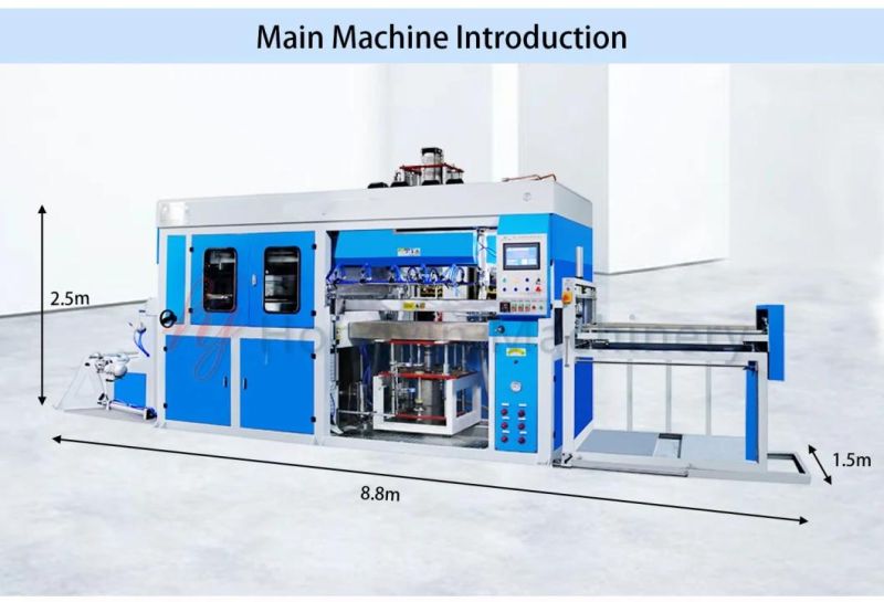 Automatic Plastic Vacuum Forming Manufacturing for Plastic Food Boxes