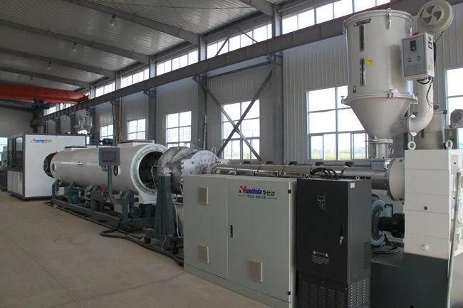 Vacuum Sizing HDPE plastic Pipe/PE Casing/PE Jacket Pipe Extrusion Production Line