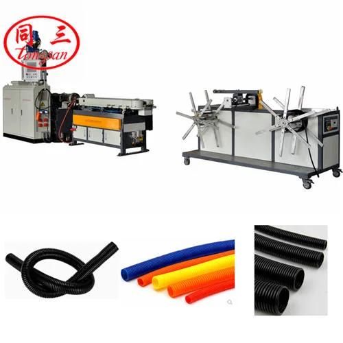 PVC PE Single Wall Corrugated Pipe Machine for Making The Electric Wire Sheath