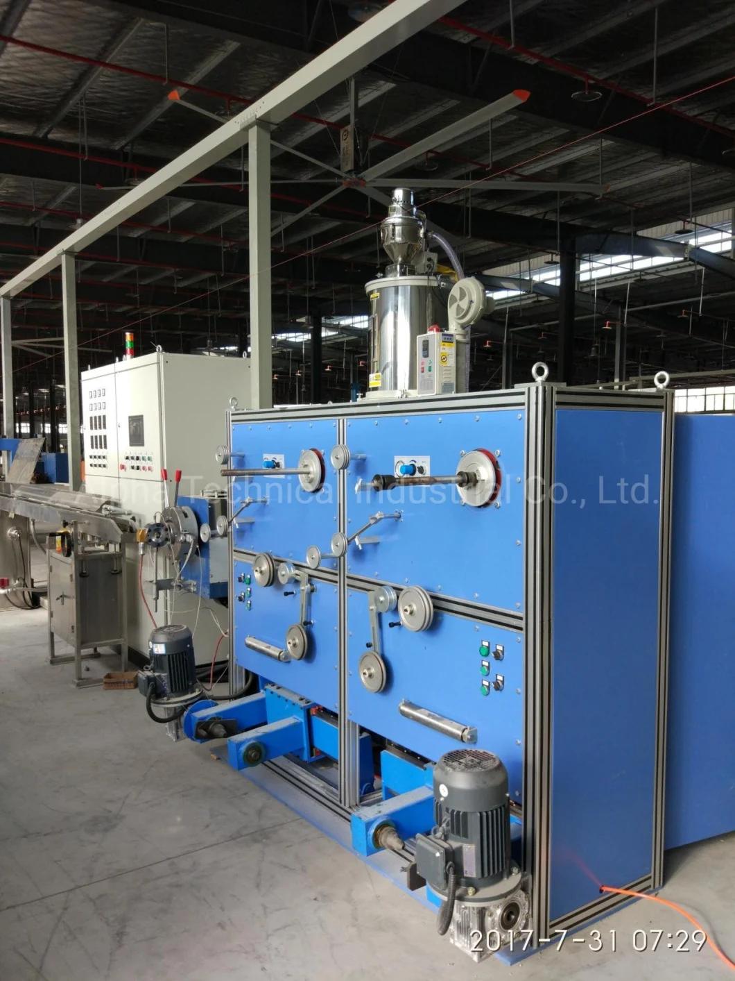 PE Fiber Cable Extrusion Sheathing Line for Optical Fiber Butterfly Cables Production^