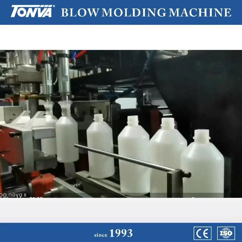 Plastic PE Bottle 1L 500ml Extrusion Blow Molding Machine New 2022 Tonva Brand