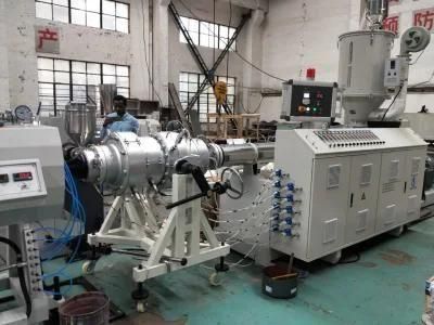 Plastic PE HDPE Water Pipe Single Screw Extruder