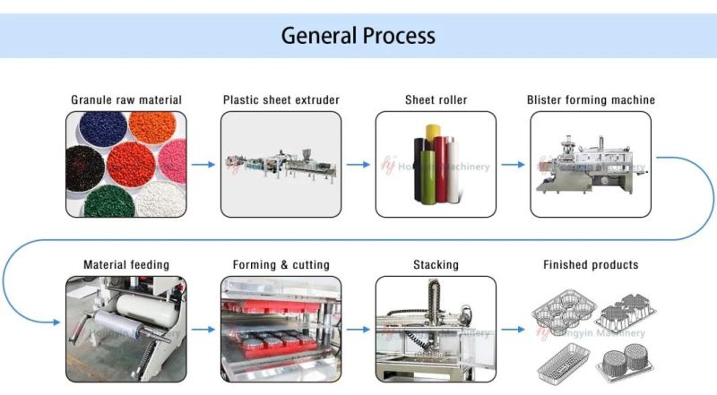 High Availability Servo-Driven in-Mould Cutting Plastic Bento Box Forming Machine