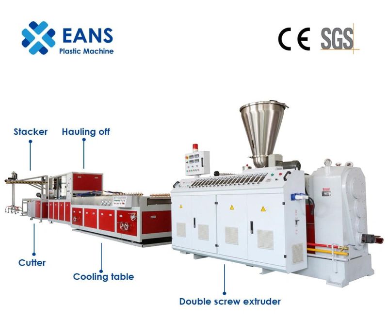 China PVC Window Door Profile Extrusion Production Line