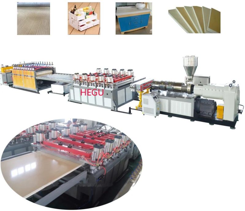 PP/PE PVC WPC Wood Plastic Composite Decking Floor Fence Post Window and Door Panel Frame Profile Making Machine Extruder