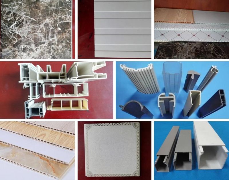 PVC UPVC Window Door Frame Ceiling Twin Screw Extruder Plastic Profile Machinery