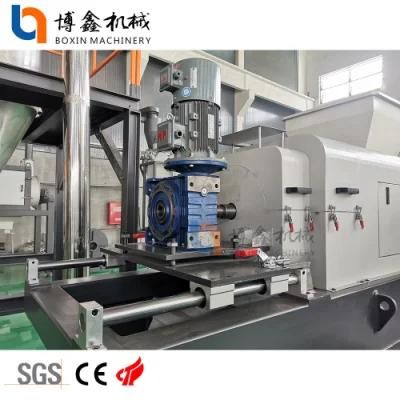 Hot Cut Plastic Films Raffia Bags Recycling Plastic Squeezing Extruder Machinery