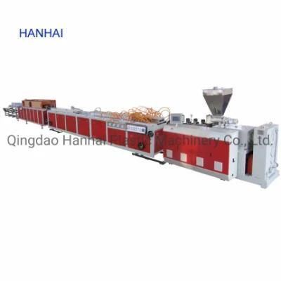 Small Conical Plastic Extrusion Line Wood Factory Manufacturing Making Machine