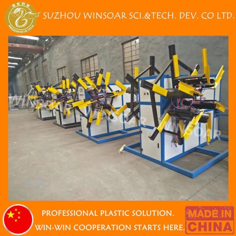 Plastic PE/PP/PPR/HDPE/LDPE Water& Electric Conduit Pipe/Tube (extruder, haul off, cutting winding, belling) Extrusion/Extruding Making Production Line Machine