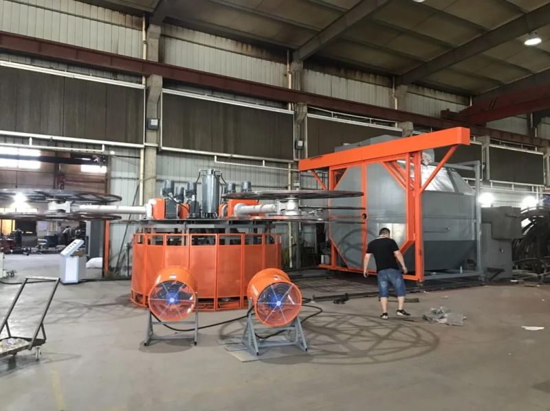 Carousel Rotational Moulding Machine Used in The Manufacture of Water Tanks