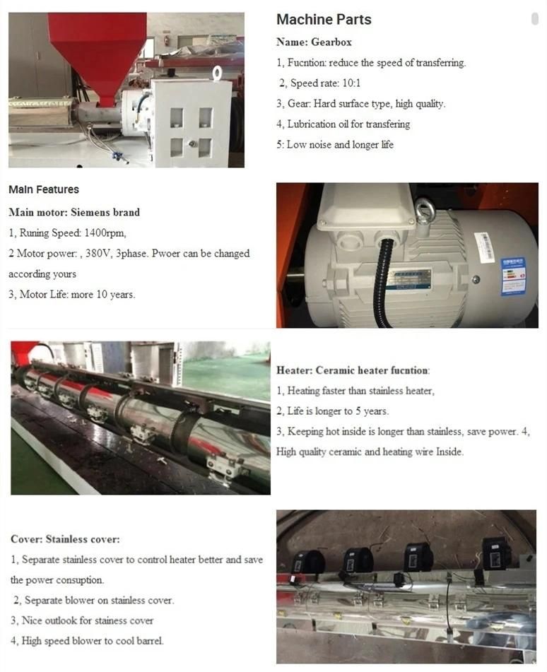 Three Layer Film Rotary Die Head Film Blowing Extruder Machine with Double Rewinder