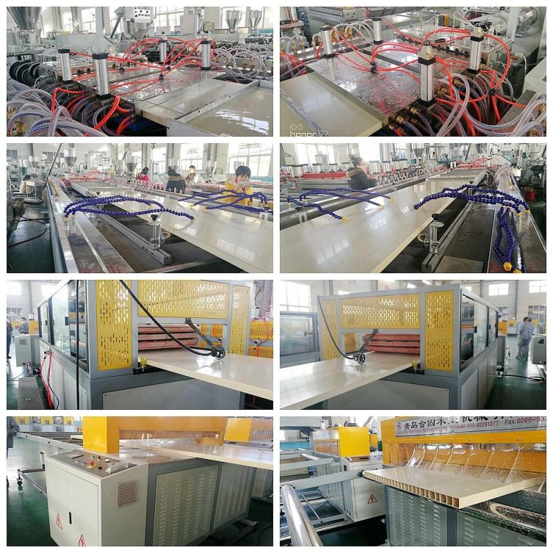 PP/PE PVC WPC Wood Plastic Composite Decking Floor Fence Post Window and Door Panel Frame Profile Making Machine Extruder