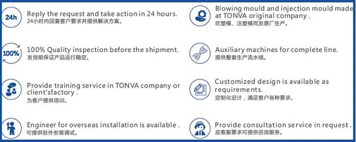 Tonva 3000ml Semi Automatic Pet Bottle Blow/Blowing Molding Machine