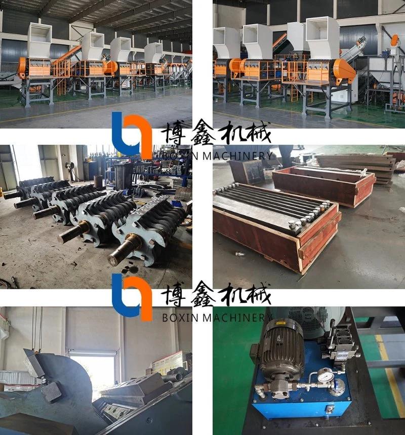 PP PE PS Pet Big Lump Crusher Waste Plastic and Rubber Industry Heavy Granulator Plastic Bottle Pipes Agricultural Film Drum Plastic Grinder Shredder Machine