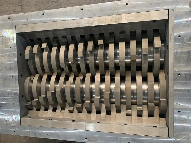 Double Shaft Aluminum Can / Scrap Metal / Carton Shredder Machine