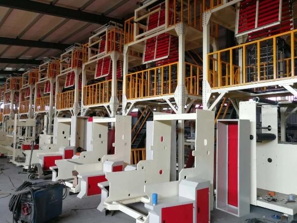 Double Heads PE PLA Blown Film Extrusion Machine with Online Printer