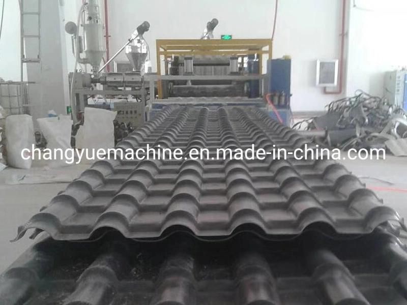 Plastic ASA PVC Recycled Corrugated Roof Tile Sheet Extrusion Making Machine