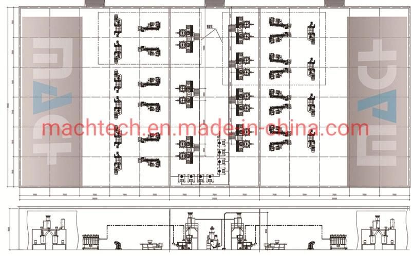 Plastic Machine Powder Weighing System Plastic High Speed Mixer