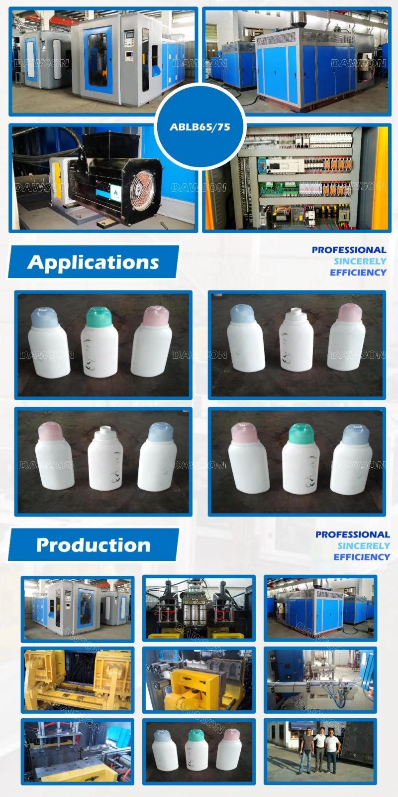 Double Station High Quality Cosmetic Bottle Extrusion Molding Machine