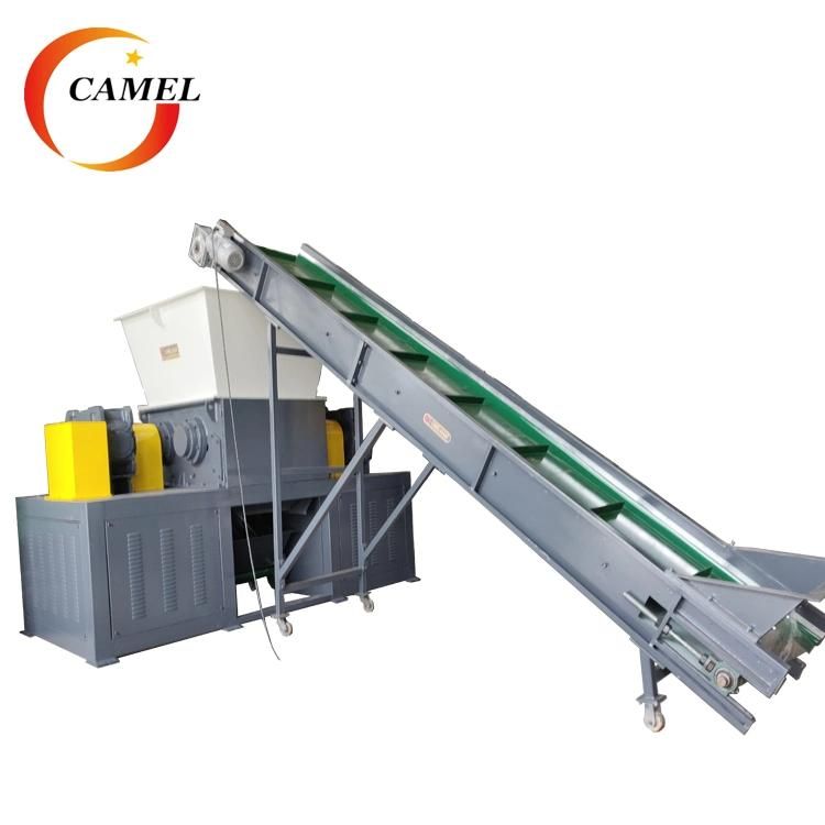 PE PP Plastic Film Double Shaft Shredder Machine Factory