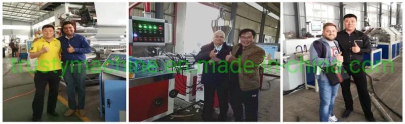 Plastic Double Screw Extruder Machine PVC Window Door Profile Production Extrusion Line