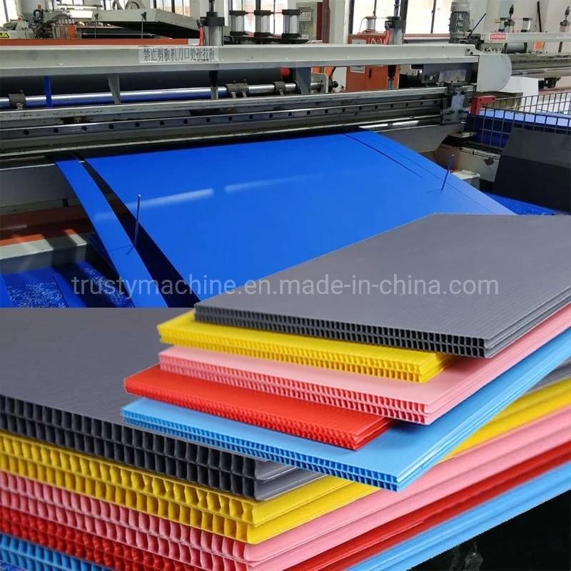 PC PP PE Plastic Hollow Plate Extrusion Line